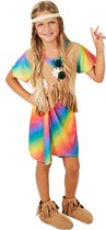 dressforfun - Meisjeskostuum bloemenkind 116 (5-6y) - verkleedkleding kostuum halloween verkleden feestkleding carnavalskleding carnaval feestkledij partykleding - 300900