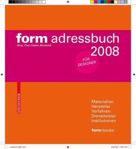 Form Adressbuch 2008 - cover