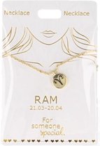 Ketting Ram, gold plated