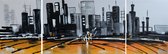 Schilderij New York modern 3 luik 120x40 Handgeschilderd - Artello - handgeschilderd schilderij met signatuur - schilderijen woonkamer - wanddecoratie - 700+ collectie Artello schi