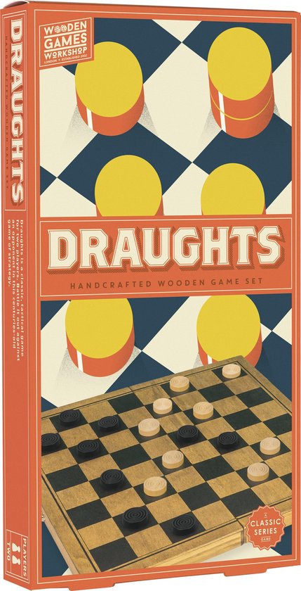 Afbeelding van het spel Draughts Wooden Games - Bordspel