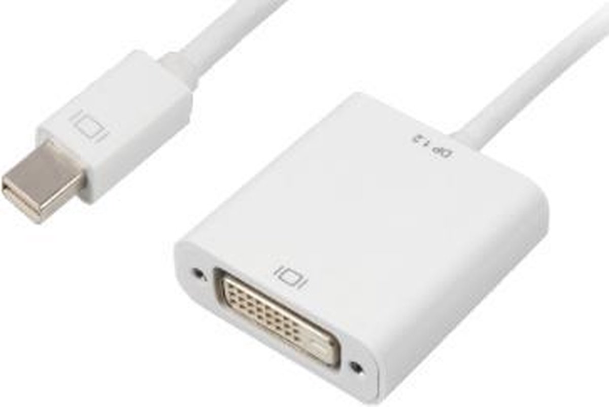 Sharkoon 0.15m, Mini DisplayPort/DVI 0,15 meter Wit