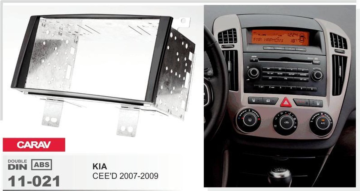 bis 2011 *schwarz* 1-DIN Radioblende für Kia Ceed Bj 2007-2009 & Pro Ceed Bj 