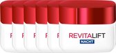 L’Oréal Paris Revitalift Nachtcrème - Anti-veroudering - 6 x 50 ml - Voordeelverpakking