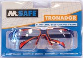 Veiligheidsbril Tronador helder bl/or