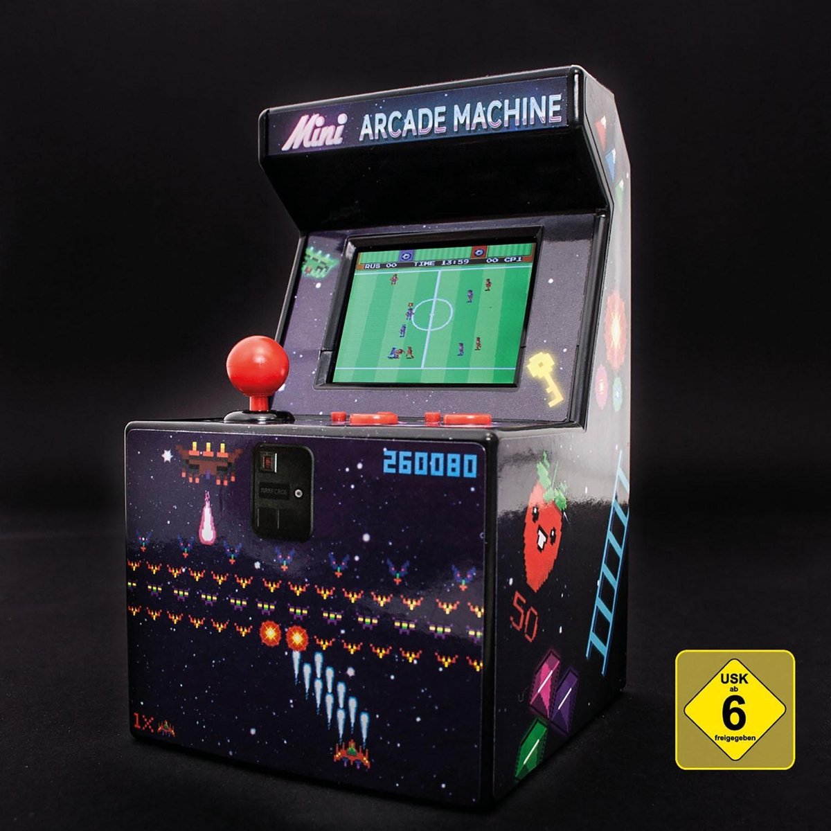 ThumbsUp 240-in-1 Multi Game Mini Arcade Machine - Galaxy Black