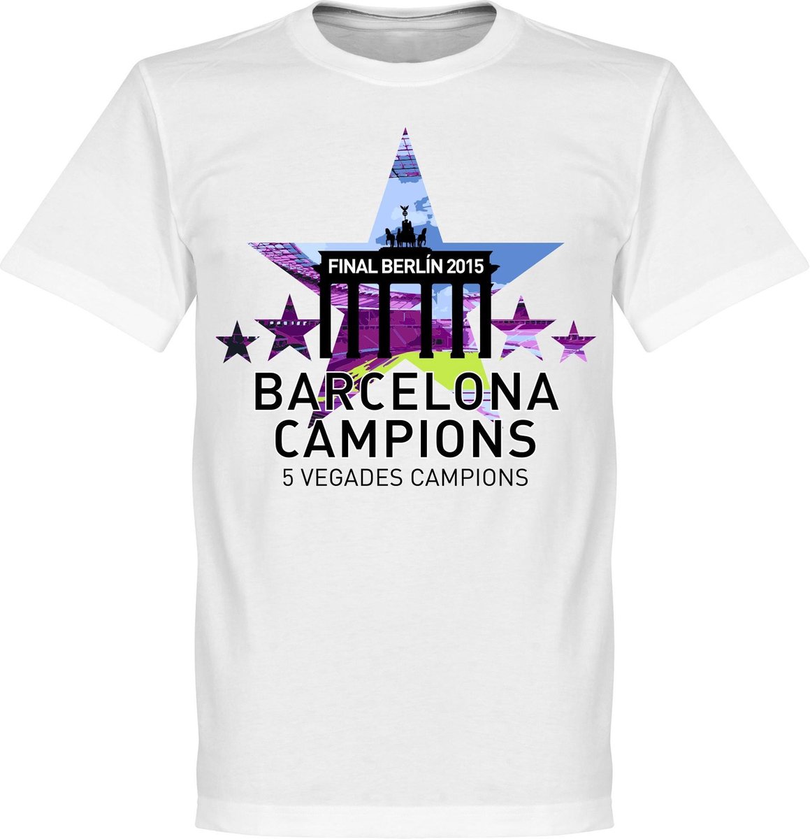 Zielig Medisch wangedrag instructeur Barcelona 5 Star European Winners T-Shirt - Kinderen - 92/98 | bol.com
