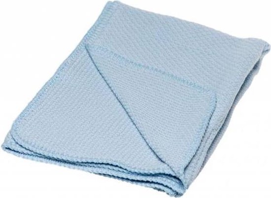 Briljant Baby Pique deken - 75x100cm - kleur lichtblauw