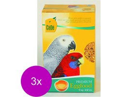 Cede Eivoer Grote Parkiet Papegaai - Vogelvoer - 3 x 1 kg