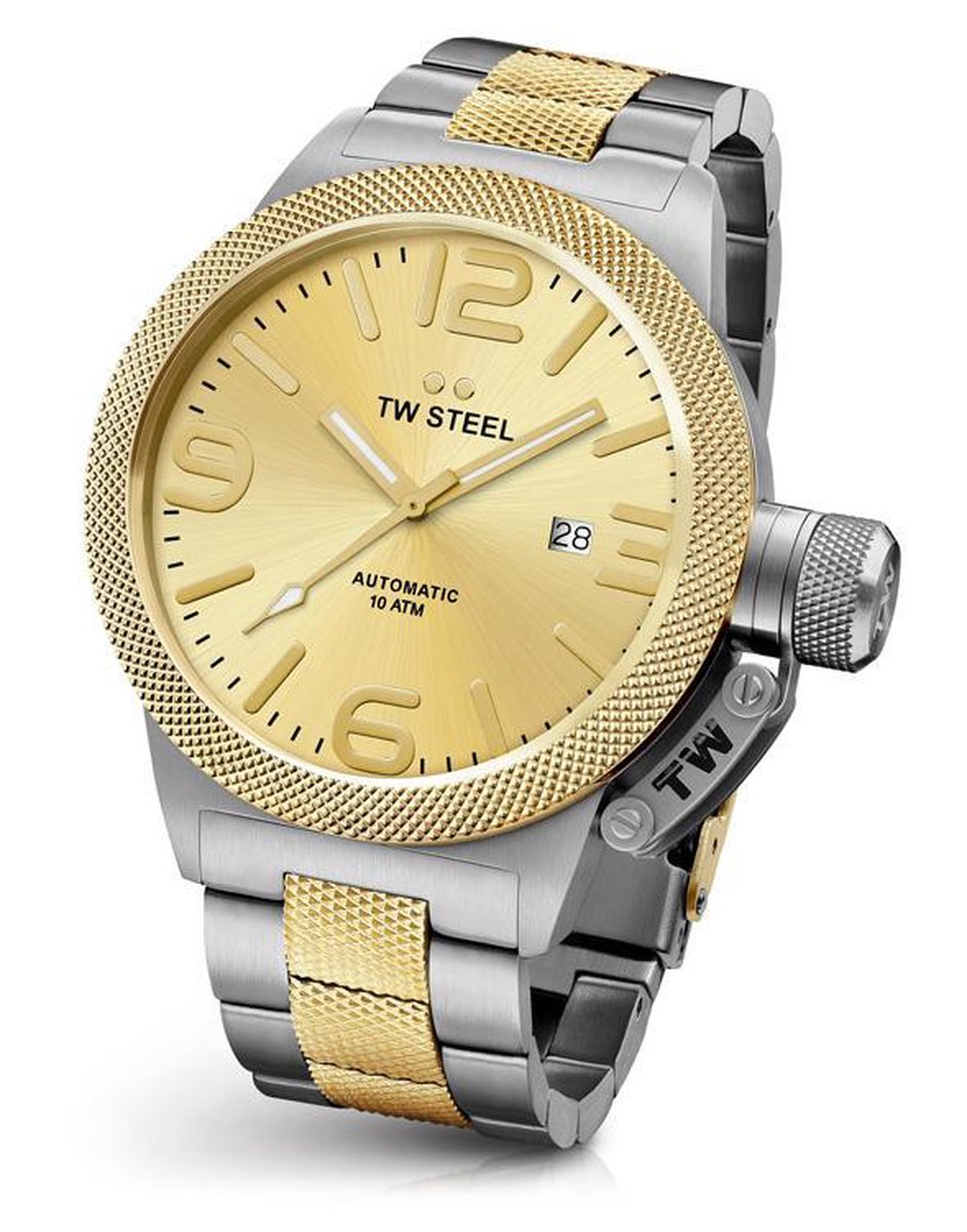TW Steel CB56 Canteen Bracelet Automaat XL Horloge 50mm