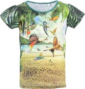 Stones and Bones t-shirt meisjes - print - Paradise - maat 128