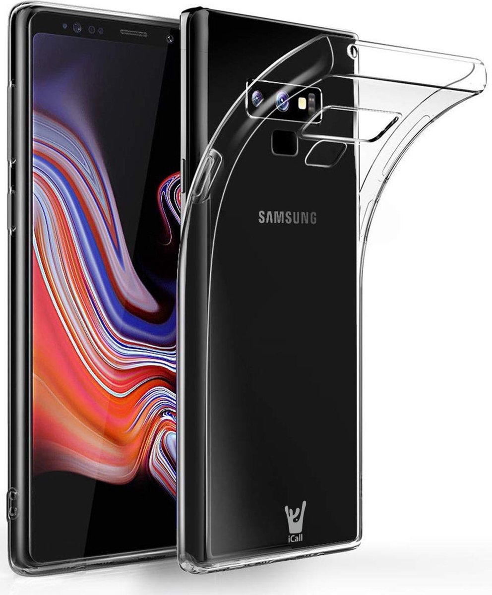 Transparant Hoesje geschikt voor Samsung Galaxy Note 9 Soft TPU Gel Siliconen Case - van iCall