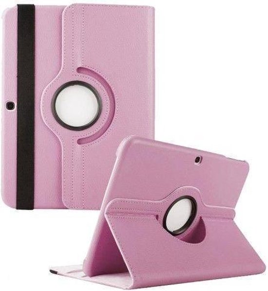 Versterken Ontkennen Aanwezigheid Samsung Galaxy Tab 4 10.1 draaibare hoes roze | bol.com