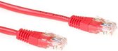 ACT CAT5E U/UTP netwerkkabel  3 meter - Rood