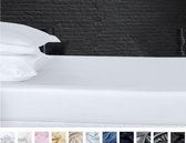 Zijden hoeslaken, 100% zijde, 600thread count (22momme), Sneeuw wit 160x200cm