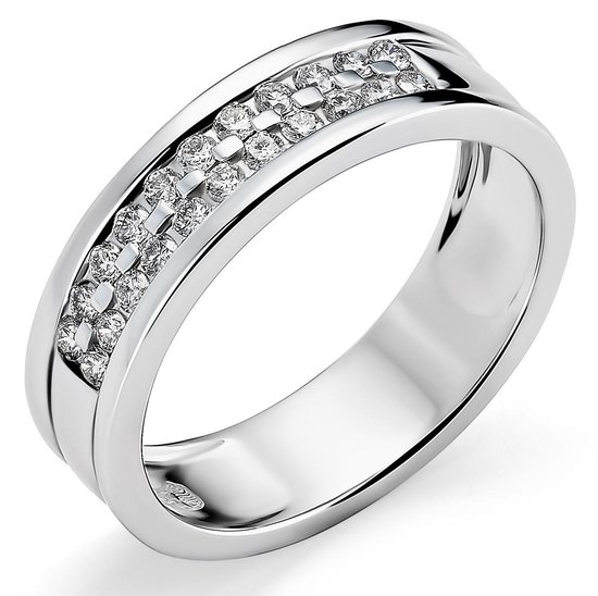 Orphelia RD-3253/50 - Bague - 18 carats Or blanc / diamant 0.26 ct