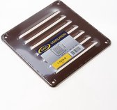 Gavo Vane grille aluminium marron 15,5 x 15,5 cm (Prix par pièce)