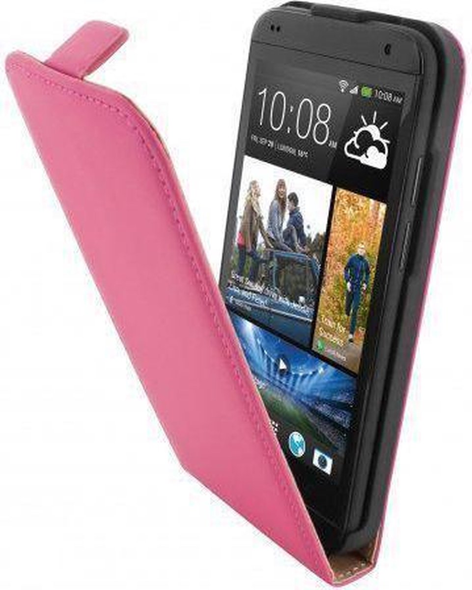 Mobiparts Premium Flip Case HTC Desire 601 Pink