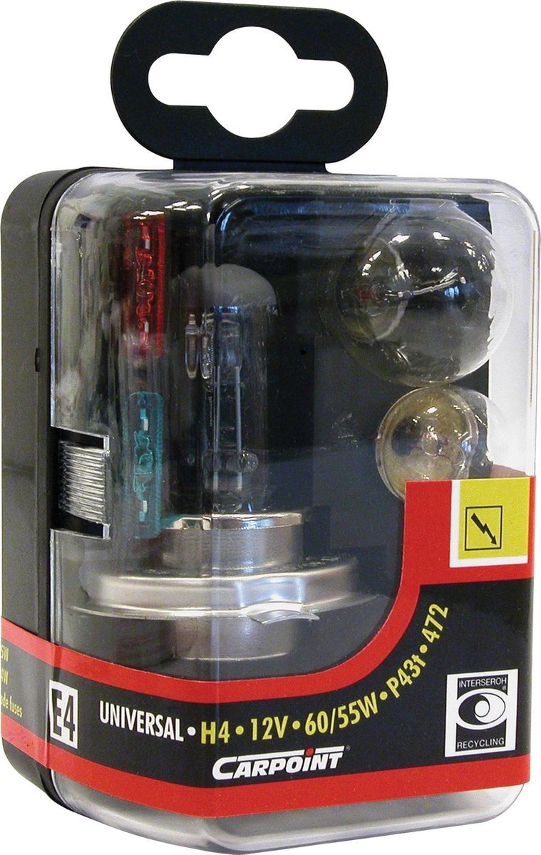 Carpoint 7-Delige Reservelampenset H4