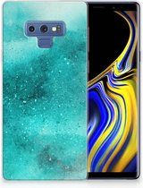 Geschikt voor Samsung Galaxy Note 9 Uniek TPU Hoesje Painting Blue