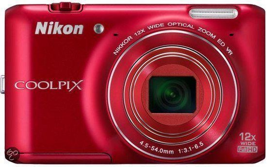 Nikon Coolpix S6400 - Rood | bol