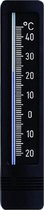Thermometer 22 cm zwart/zilver