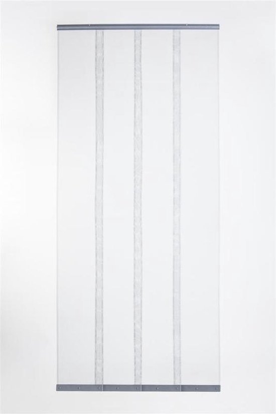 Deurgordijn grijs gaas100 x 230 cm - Vliegen/insecten gordijn | bol.com