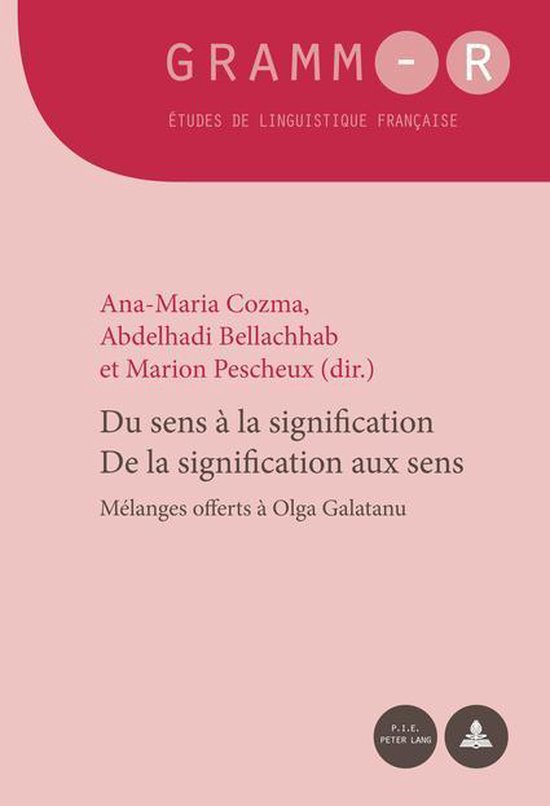 GRAMM-R 24 - Du sens à la signification / De la signification aux sens