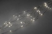 Konstsmide 6380 - Snoerverlichting - 90 lamps LED Cascade zilver 10 strengen druppels - 90 cm -24V - voor binnen - warmwit