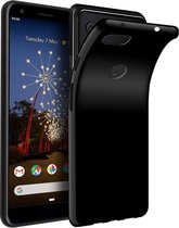 Epicmobile - Google Pixel 3 Zwarte silicone hoesje – matte coating - Soft TPU silicone - zwart