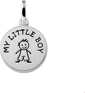TFT Hanger Zilver Tekst "My Little Boy" Poli/mat