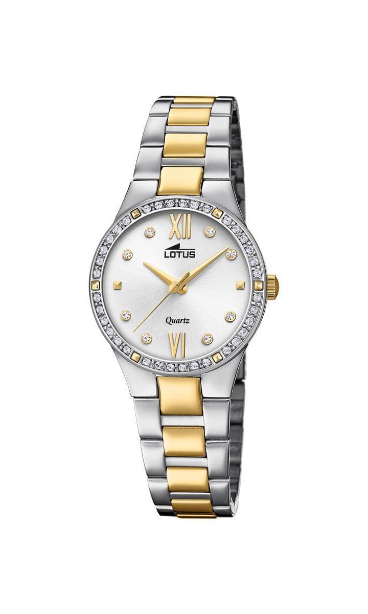 Lotus polshorloge 18461-1 - Staal - Bi color goudkleurig - Ø 28,5mm