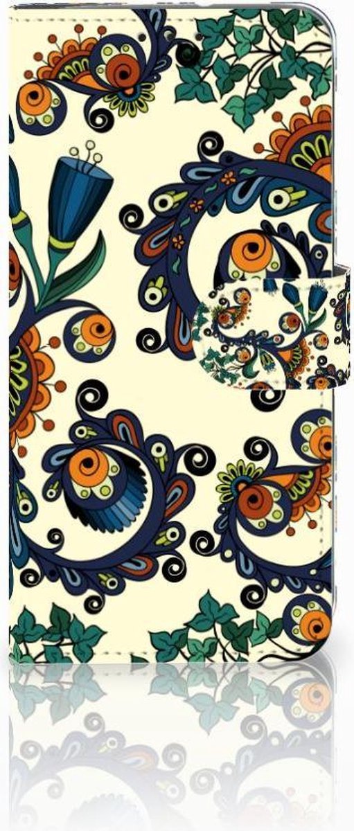 Wallet Case Motorola Moto G7 Power Barok Flower