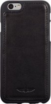 GALATA® Echte Lederen Flex-Jacket TPU back cover voor iPhone 6 / 6S PLUS zwart