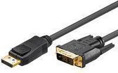 Goobay Displayport / Dvi Aansluitkabel [1X Displayport Stekker - 1X Dvi-Stekker 24+1-Polig] 3 M Zwart