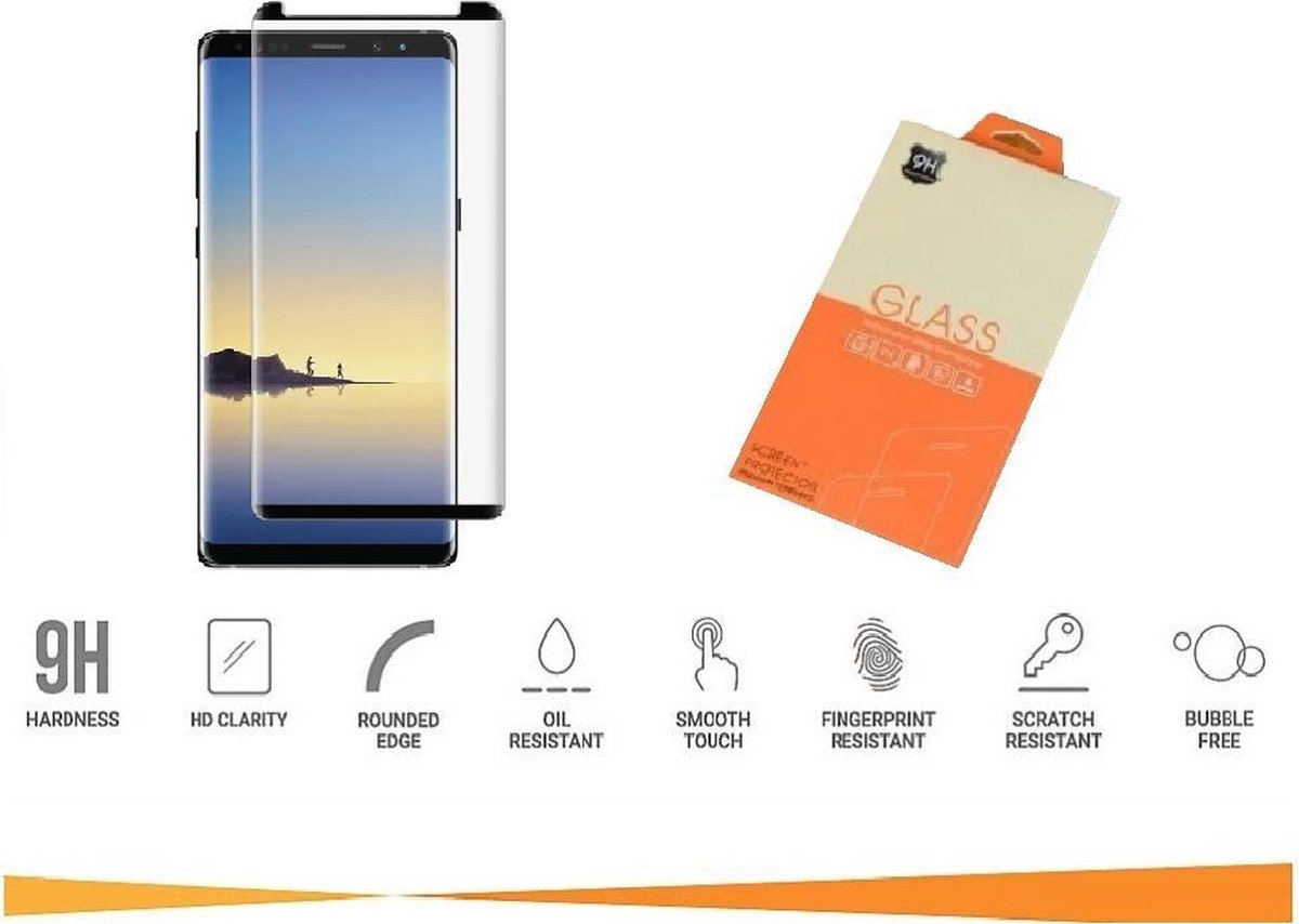 Samsung Galaxy Note 9 3D small Glass screenprotector