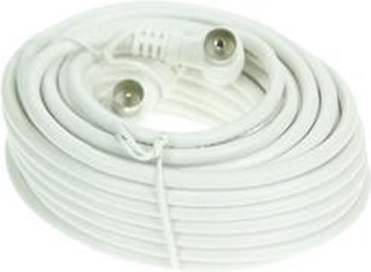 Coax kabel wit 10m