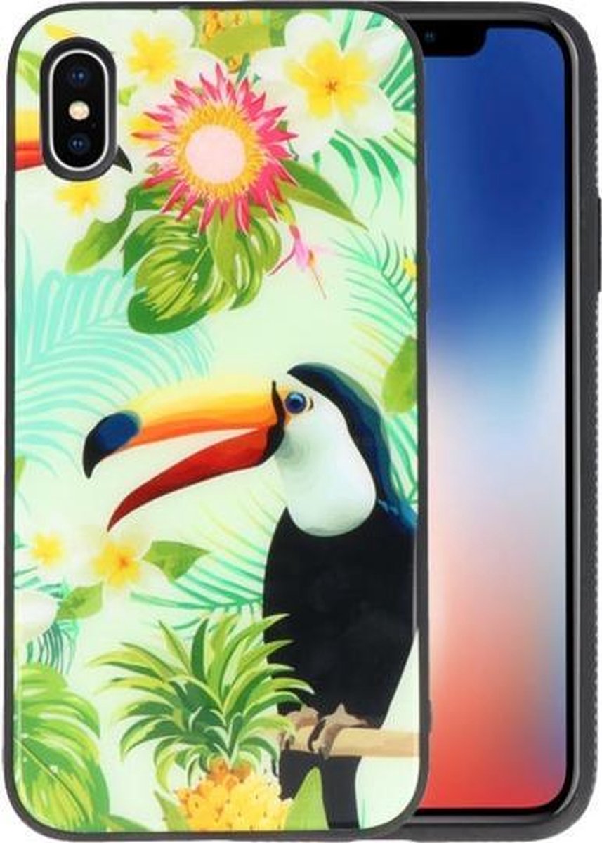 Toekan Tropisch Hardcase Cover Hoesje voor Apple iPhone X