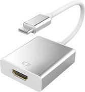 Garpex® USB C naar HDMI Kabel - USB 3.1 Type C naar HDMI Adapter - 4K Ultra HD - Zilvergrijs