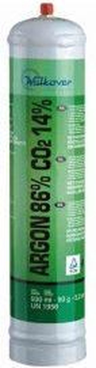 Kemper 1 liter wegwerp cilinder met 60 liter Argon/CO² Mix Gas - M10 x 1 aansluiting
