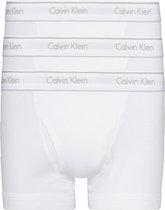 Calvin Klein trunks (3-pack) - heren boxer normale lengte met gulp - wit -  Maat: L