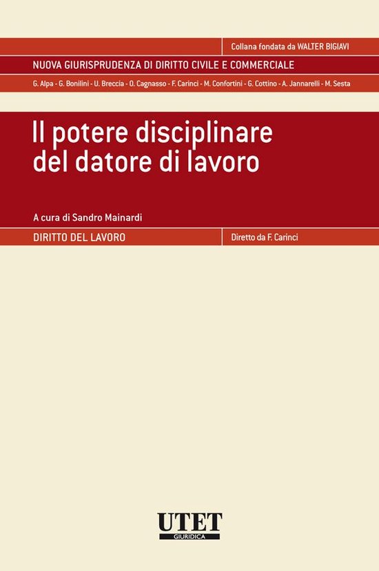 Il potere disciplinare del datore di lavoro - cover