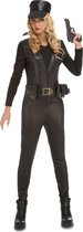 Sexy leather look SWAT kostuum voor vrouwen - Verkleedkleding