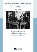 Beitraege zur Geschichte der Psychologie 28 - Subjekte im Experiment