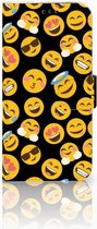 Bookcase Hoesje Samsung Galaxy A5 2017 Emoji's Design Hoesje