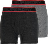 Superdry Boxershort - Maat S  - Mannen - zwart/grijs/rood