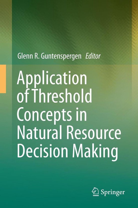 Application of Threshold Concepts in Natural Resource Decisi ... - cover