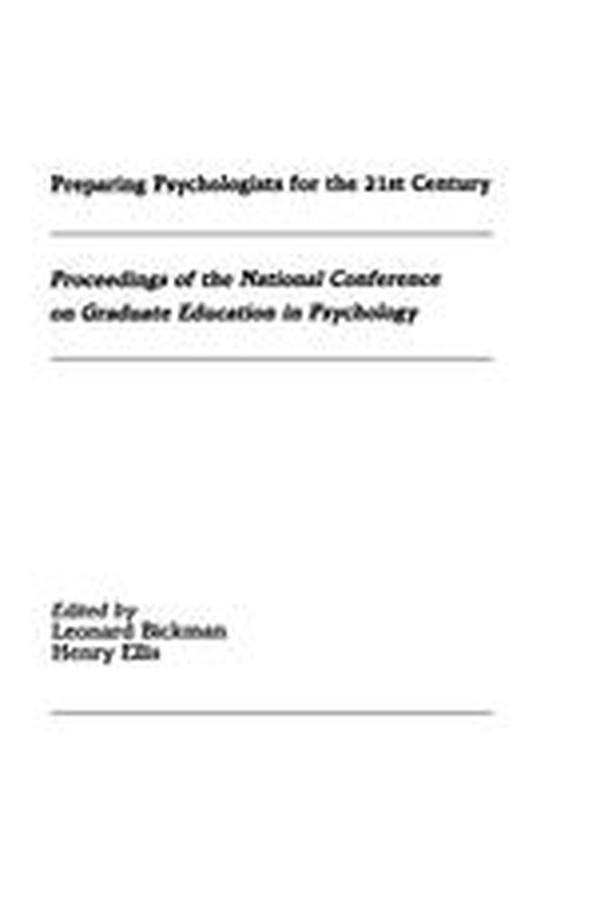 Preparing Psychologists for the 21st Century - cover