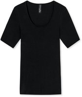 Schiesser Luxury Shortsleeve Dames Ondershirt - Zwart - Maat 38