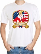 Foute kerst shirt wit - Donald Trump - Christmas is gonna be huge - voor heren M